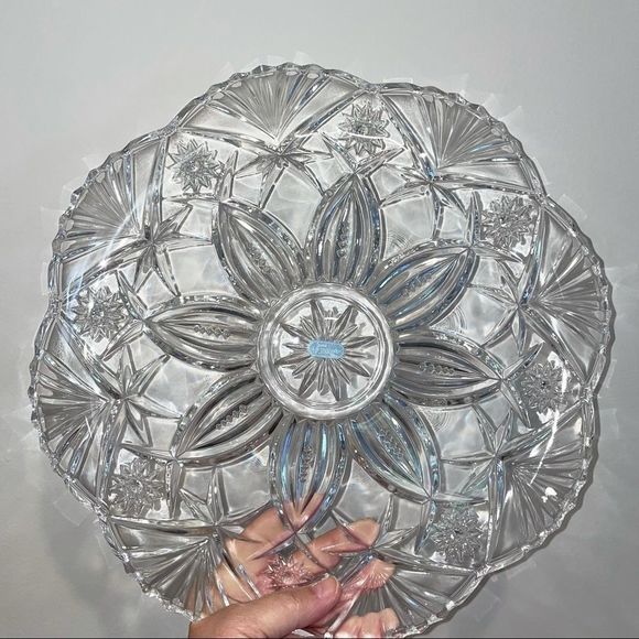 JG Durand Lead Cristal France Vincennes Platter 13” - Picture 8 of 8